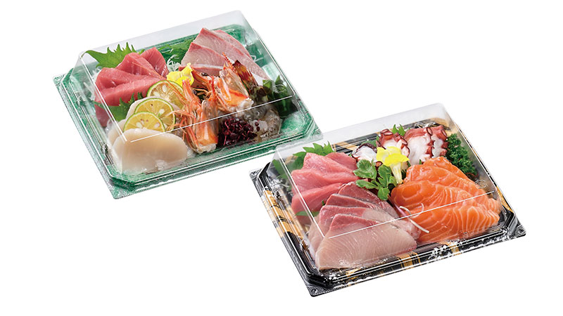 食品包装資材　鮮魚3トレイのことなら包装資材のシンセー
